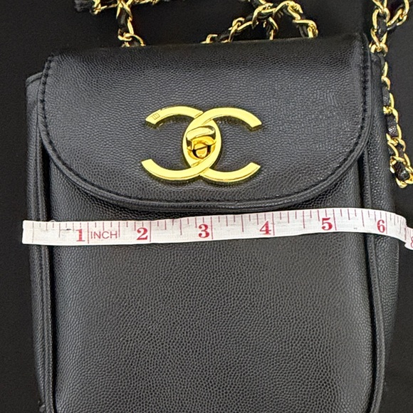 CC Black Leather Chain Bag - Picture 2 of 12
